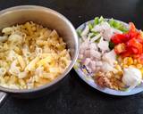 Italian pasta with white sauce recipe step 1 photo
