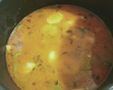 A picture of step 5 of Achari masoor pulao.