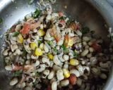 A picture of step 4 of Black eyed beans /lobia chat.