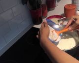 A picture of step 3 of Firni recipe.