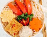 Hình bước làm 6 của món Búb riêu chay !