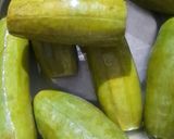 A picture of step 1 of Crispy Fried Ridge Gourd.