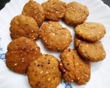 A picture of step 3 of Wheat and Peanut Mathri.