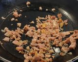 Foto del paso 2 de la receta Ensalada templada de tomate rosa, berenjena y jamón