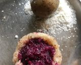 A picture of step 4 of Desiccated coconut and Beetroot Laddu.