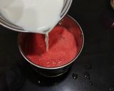 A picture of step 3 of Watermelon Rose Milkshake.