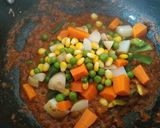 A picture of step 4 of Sesame Soya Mix Vegetable.