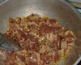 A picture of step 2 of Bun kaleji.