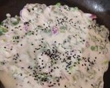 A picture of step 2 of Rice flour chila.