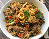 صورة لخطوة 8 من وصفة أرز بالخضار واللحم 🥕🍖🌽