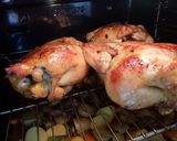 Foto del paso 7 de la receta Pollo al horno con girgolas, patatas y verduritas