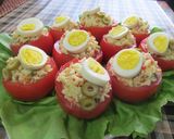 Foto del paso 13 de la receta: Tomates rellenos con arroz, pollo y verduras