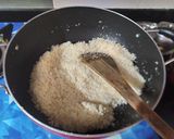 A picture of step 2 of Coconut Ladoos.