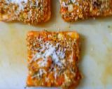 A picture of step 6 of Aloo sesame toast.