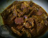 A picture of step 1 of Beef tikka boti.