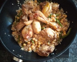 Foto del paso 5 de la receta: Arroz con pollo judías verdes y garbanzos