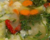 Foto del paso 6 de la receta: Crema de verduras, soja texturizada, cilantro y perejil enriquecida con Agua de Mar
