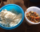 Foto del paso 1 de la receta: Bolas de arroz, rellenas de picadillo