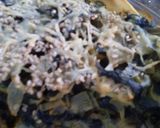 Foto del paso 11 de la receta: Tarta de acelga y hojas de brócoli a la mostaza con base de papa