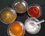 A picture of step 1 of Panchdaal Khichdi.