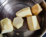 A picture of step 1 of Sweet potato tikki.
