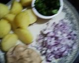A picture of step 1 of Aloo ka Paratha.