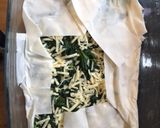 A picture of step 6 of Turkish style Spinach and Cheese Borek.