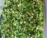 A picture of step 3 of Green Chilli paste.