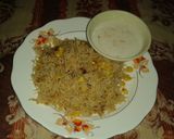 A picture of step 4 of Sweet corn biryani.