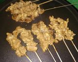 Foto langkah ke 7 dari resep Sate Jamur Tiram Bumbu Kacang.