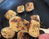 A picture of step 2 of Crispy tofu spice skewers.