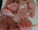 A picture of step 1 of Chicken Cacciatore. 😘.