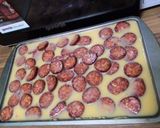 Burgonya tojásos kolbásszal recept fázis 5 fotója
