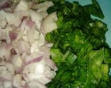 A picture of step 2 of Chicken potato pin wheel.