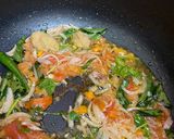 A picture of step 2 of Sooji kichadi.