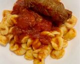 A picture of step 4 of Stuffed Horse Braciole Cooked in Tomato Sauce.