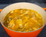 Foto del paso 4 de la receta: Arroz integral caldoso con conejo,  alcachofas y hierbas