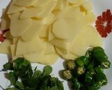 A picture of step 1 of Mint potatoes.