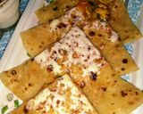 A picture of step 10 of Chicken cheese paratha😍.