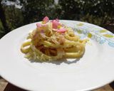 Foto del paso 12 de la receta: Tallarines a la carbonara - Tagliatelle alla carbonara-
