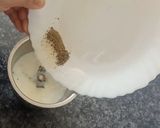 A picture of step 1 of Mayo mint dip.