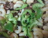 A picture of step 7 of Mutton mince mecroni.