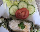 Foto langkah ke 4 dari resep Nasi Bakar Ayam Jamur.