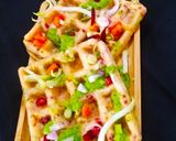 A picture of step 4 of Vegetables Waffles.