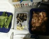 A picture of step 1 of Korean bbq Chicken with Shiitake mushrooms.