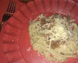 Foto del paso 7 de la receta: Fideos con tuco y carne