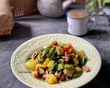 Foto langkah ke 3 dari resep Tumis Cumi Asin Cabe Ijo Plus Tomat.