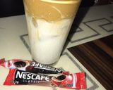 A picture of step 2 of Dalgona coffee.