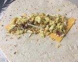 A picture of step 6 of Breakfast Burritos.
