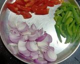 A picture of step 1 of Pizza Uttapam.